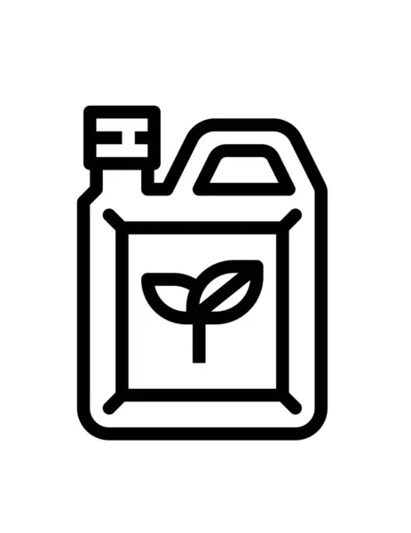 Eco Combustible Icono Vector — Vector de stock