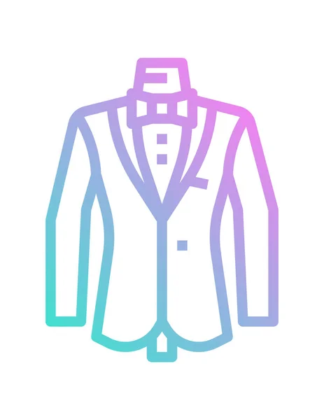 Vektorová Ilustrace Ikony Moderního Obleku — Stockový vektor