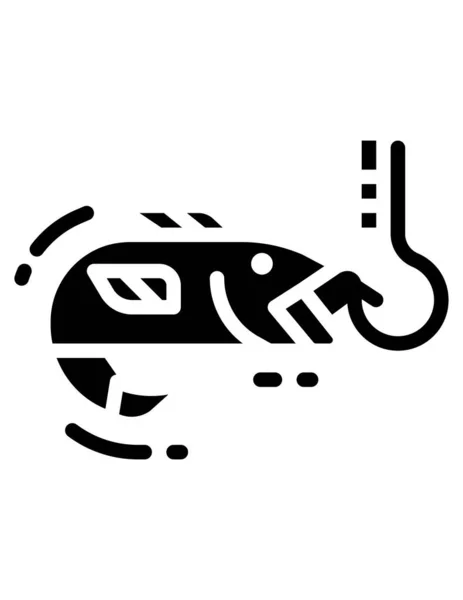 Fisch Symbol Vektorillustration — Stockvektor