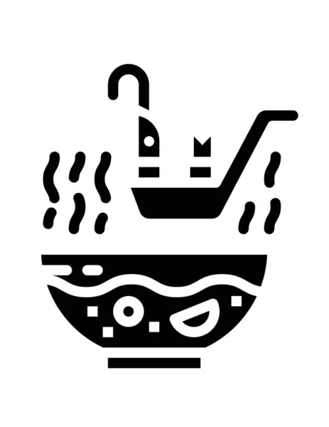Ilustração Vetorial Ícone Sopa —  Vetores de Stock