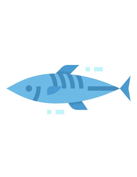 ภาพเวกเตอร ไอคอนปลา — ภาพเวกเตอร์สต็อก