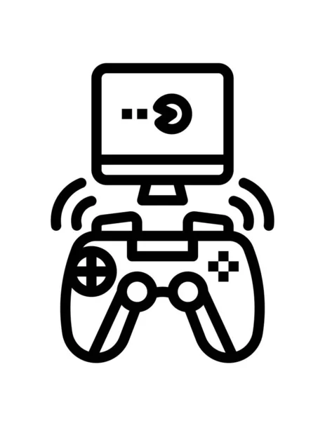 Icono Del Controlador Videojuegos Vector Ilustración Diseño Gráfico — Vector de stock