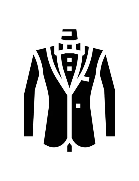 Costume Smoking Icône Vectorielle — Image vectorielle