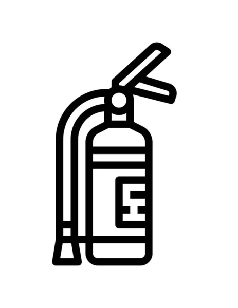 Brandsläckare Ikon Vektor Illustration — Stock vektor