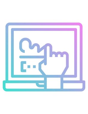 seo modern simgesinin vektör illüstrasyonu