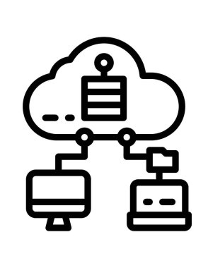 ağ simgesi, vektör illüstrasyonu