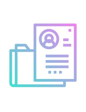 belge simgesi vektör illüstrasyonu