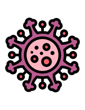 Virüs ikonu vektör illüstrasyonu 