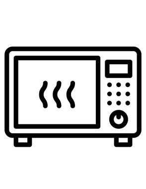 fırın simgesi izole edilmiş vektör çizimi