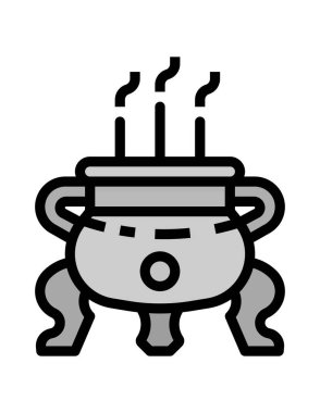 Modern çizgi film simgesinin vektör illüstrasyonu