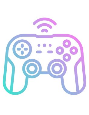 joystick simgesi vektör illüstrasyonu 