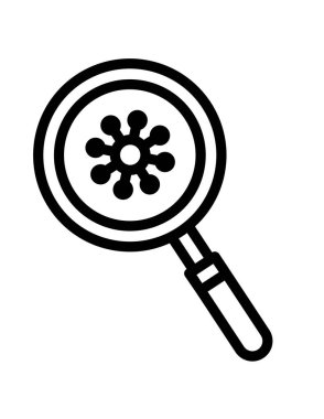 Virüs ikonu vektör illüstrasyonu 