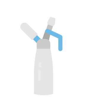 Tek izole edilmiş temizleyici simgesinin vektör çizimi