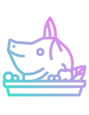 gıda kavramı, vektör illüstrasyonu