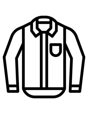 Gömlek simgesinin vektör illüstrasyonu