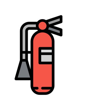 yangın söndürücü ikon vektör illüstrasyonuName