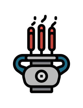 Modern oto tamir simgesinin vektör illüstrasyonu