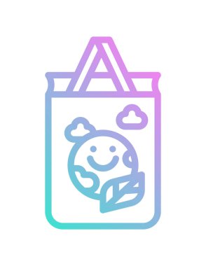 ekoloji konsepti simgesi, vektör illüstrasyonu