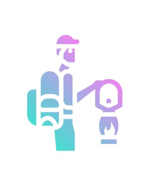 Macera simgesinin vektör illüstrasyonu