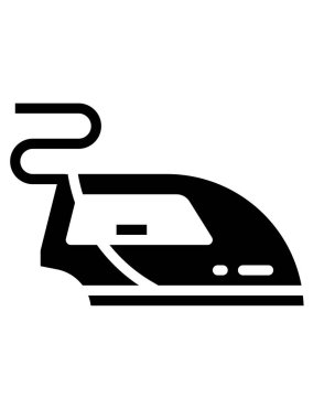 Demir çizgi simgesi, vektör illüstrasyonu