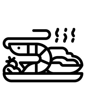 Çizgi film pirinç ikonunun vektör çizimi