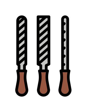 Çizgi film fırça simgesinin vektör çizimi