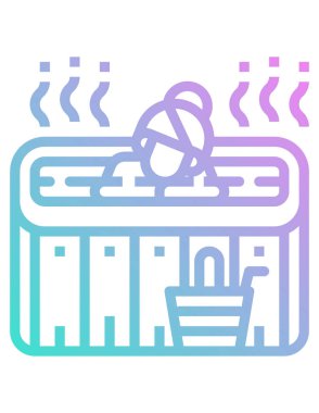 Kadın beyaz arka planda kaplıcada rahatlar.