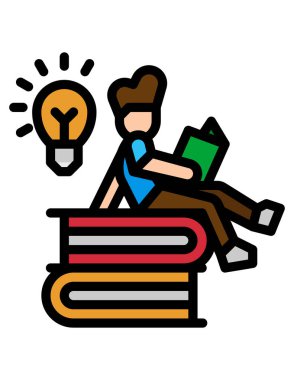 Eğitim simgesinin vektör illüstrasyonu