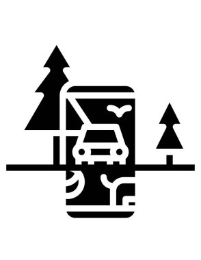 cep telefonu ikonu vektör illüstrasyonu 