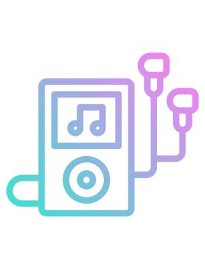 müzik konsepti simgesi, vektör illüstrasyonu