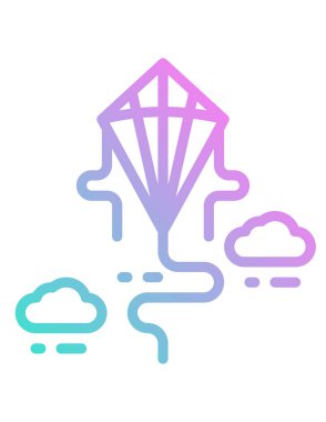 Kaktüsün basit düz simgesinin vektör çizimi