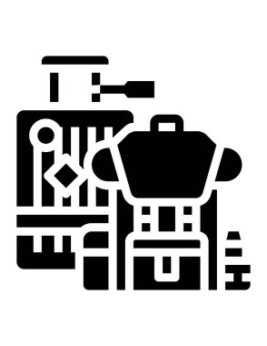 seyahat kavramı simgesi, vektör illüstrasyonu 