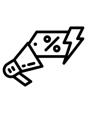 Satış tanıtımının vektör illüstrasyonu