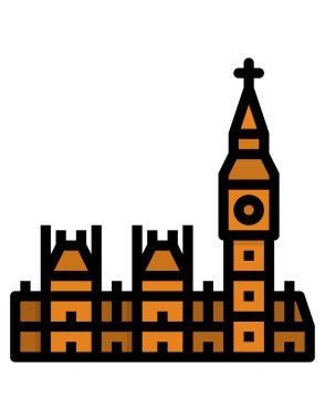 Londra şehrinin siluet vektör çizimi