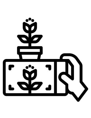 Kamera simgesi, vektör illüstrasyonu