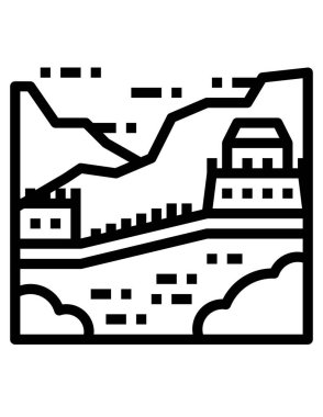 deniz ve sahil çizgisi vektör simgesi.