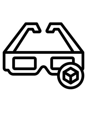 Sinema simgesi, vektör illüstrasyonu 