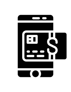 cep telefonu ikonu vektör illüstrasyonu 