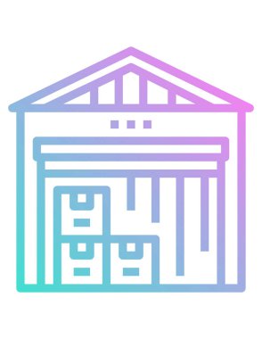 Beyaz arkaplanda banka oluşturma vektör simgesi