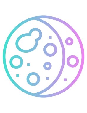 Ay simgesi, vektör illüstrasyonu