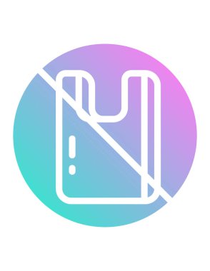 Plastik atık kavramının vektör illüstrasyonu, plastik ürün simgesi