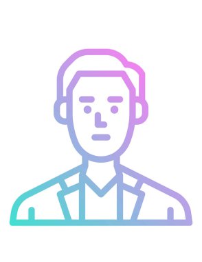 Bir dişi avatarın vektör çizimi