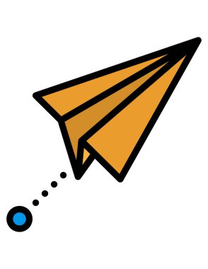 düzlem vektör çizgisi simgesi