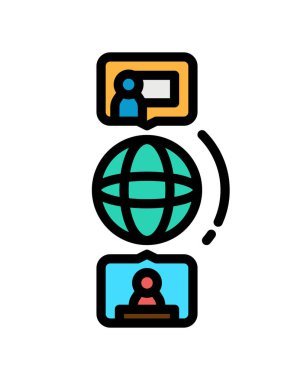 Simge tasarımı ile sosyal medya kavramı, vektör illüstrasyonu 10 eps graphic