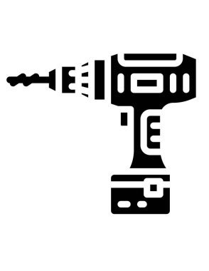 matkap simgesi. vektör illüstrasyonu