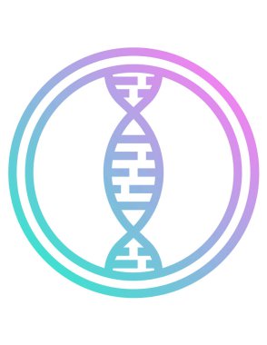 DNA simgesi, vektör illüstrasyonu
