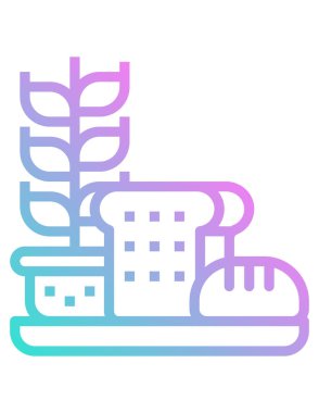 Fabrika simgesinin vektör illüstrasyonu