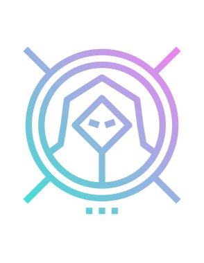 hacker koruması, vektör simgesi 