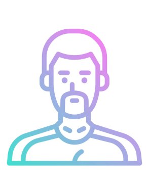 Mavi takım elbiseli bir adamın vektör çizimi