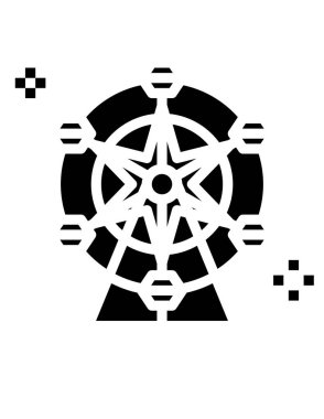 Bir insan haç simgesinin vektör illüstrasyonu